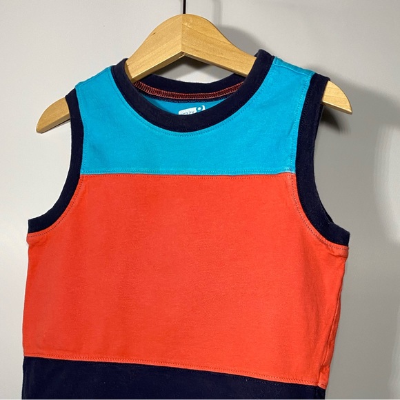 Crazy 8 Colourblock Tank Top Toddler Boy Size 2 - Picture 6 of 6